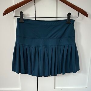 Navy Gold Hinge Tennis Style Skirt! Size S